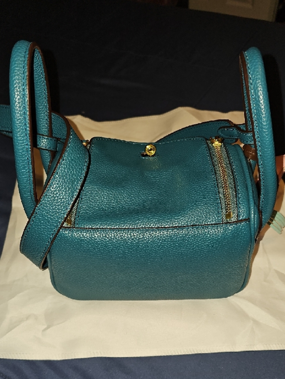 Teal Crossbody Shoulder Bag - Picture 2 of 4